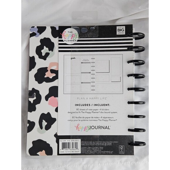 The Happy Planner Everyday Guided Journal 80 Sheets Stay Wild Be Free Classic - Picture 2 of 2